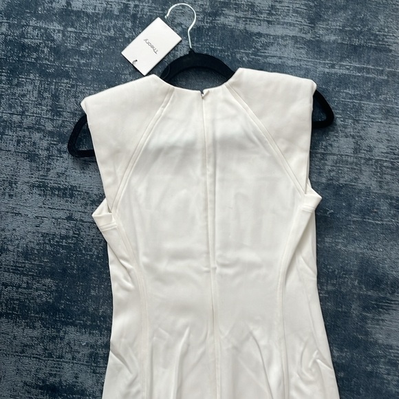 Theory Women’s 4 Cream Bi-Stretch Crepe Power Dress - Picture 6 of 9